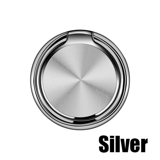 silver Палец телефон кольцо держатель 360 градусов Магнитная подставка для iphone samsung Xiaomi универсальная сотовая Подставка-кольцо под Пальцы для телефона - Цвет: silver