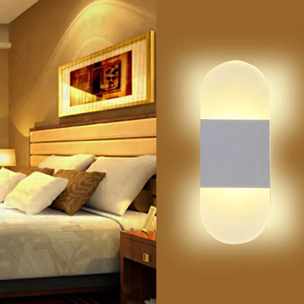 Современный Ночной светильник 3 Вт/6 Вт светодиодный ing Круглый угол подсветка