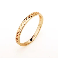 new trendy slim ring bands 585 gold color women jewelry without stone simple rings design for lady