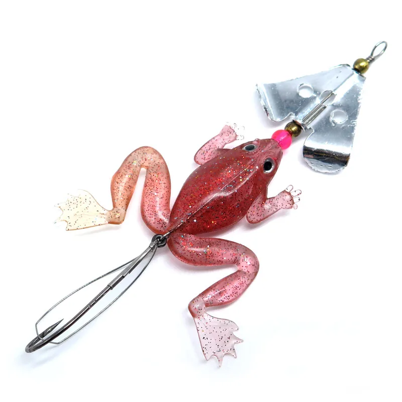 

3pcs/lot frog soft lure bait 8cm/6.2g Plastic Soft baits Artificial Fishing lure isca artificial fishing tackle soft bait