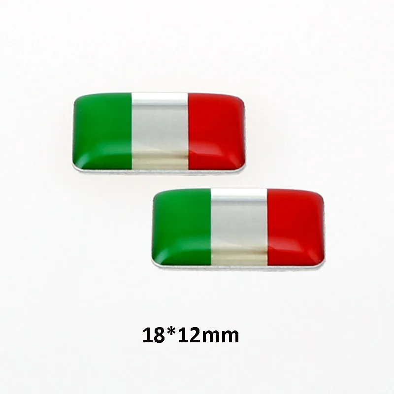 2 шт. ETIE Автомобилей Наклейки Зелено бело красный Флаг Италии Wrap Виниловая