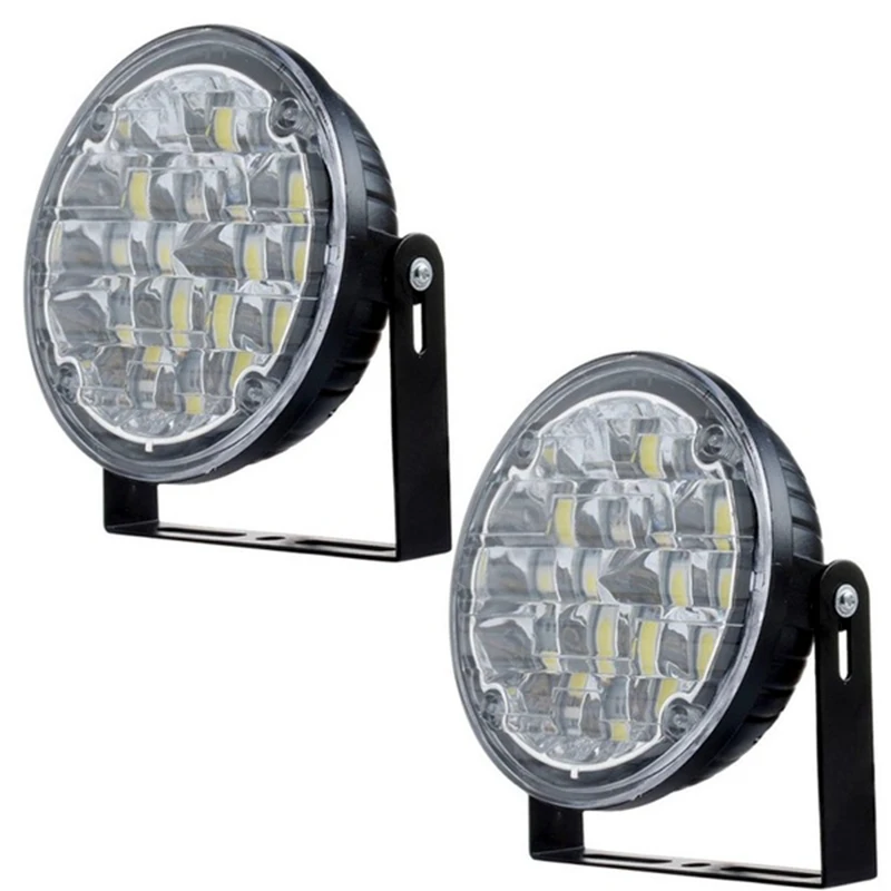 Новый 2X 12V 18 DRL Противотуманные лампы Яркий белый светодиодный круглый прокат для