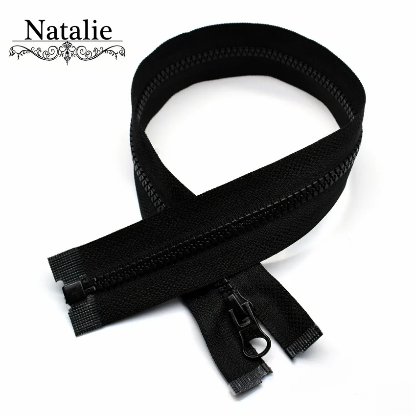 Black 2 шт. 35 см 3# черный смоляный пуховик на молнии пальто на молнии с открытым концом на молнии аксессуары для одежды ручной работы швейные инструменты ZR-001 - Цвет: Black