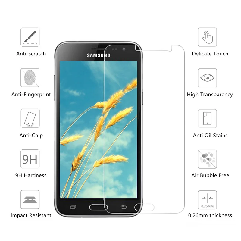 3 Pack закаленное стекло для samsung Galaxy J3 2016 протектор экрана Премиум Защитная пленка