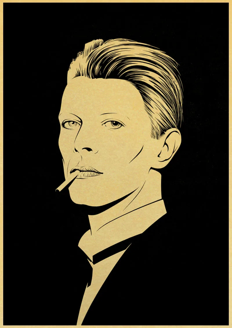 A014 ВИНТАЖНЫЙ ПЛАКАТ DAVID-BOWIE художественный Печатный Ретро плакат домашний декор комнаты декоративная живопись винтажная Настенная картина - Цвет: A014