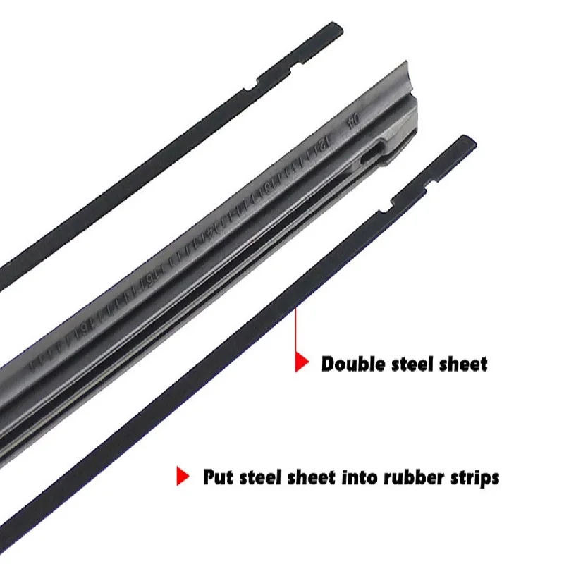 Автомобильная вставка резиновая полоса стеклоочистителя (заправка) 6 мм Мягкие 14