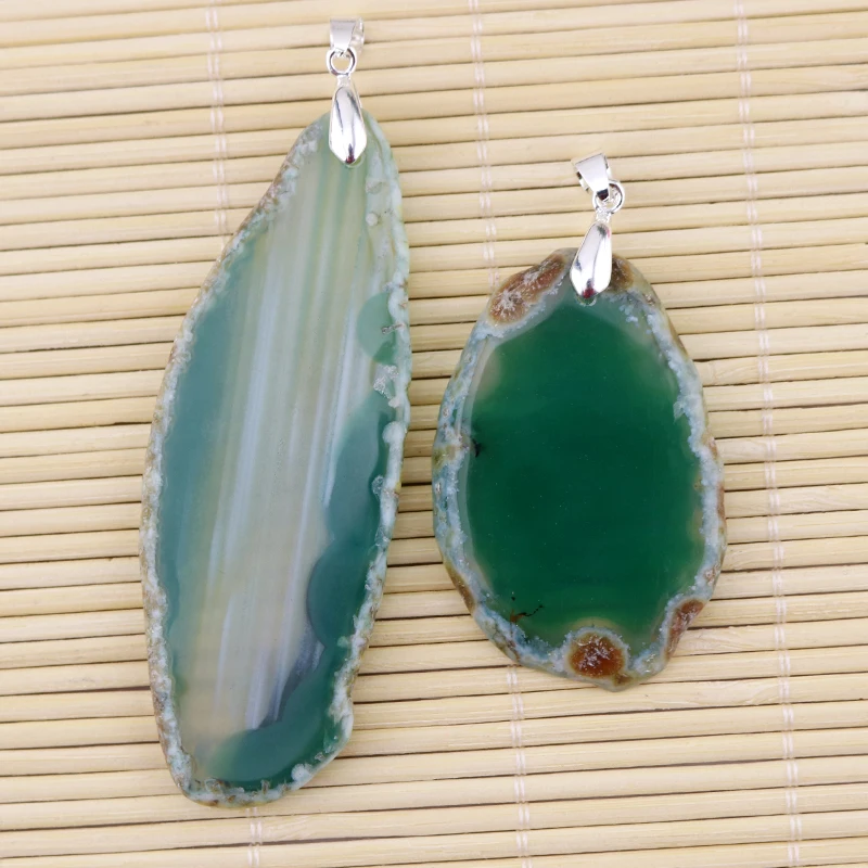 Зеленые кристаллические друзы из натурального камня 1 шт. подвески подвеска