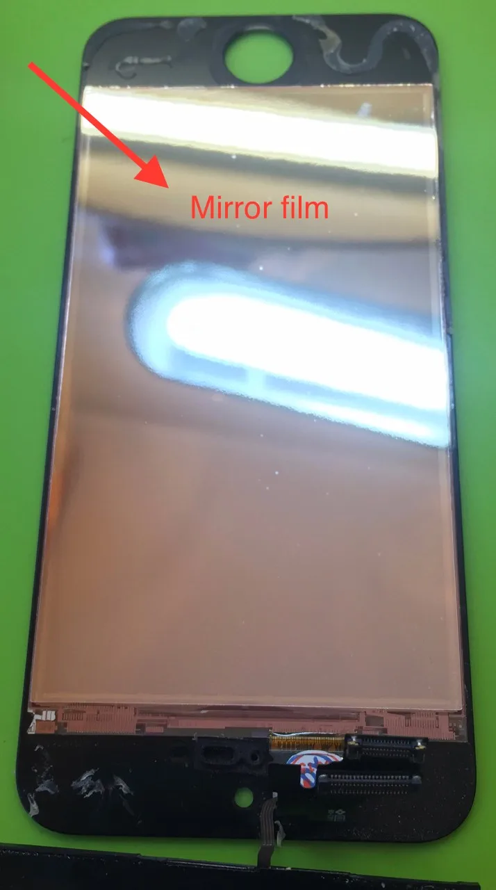 5 шт. Нижняя поляризационная пленка для iPhone XR 8 4G 4S 5 5S 6 6s 7 plus ЖК-зеркальная пленка