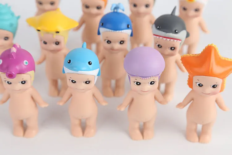 12 шт./компл. 7 см Kawaii милые куколки-Ангелы Сонни Sonny Angel Kewpie серии морских животных |