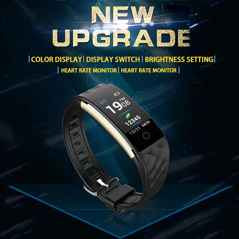Фитнес-трекер цветной умный Браслет BOWANG активность Smartband монитор сердечного