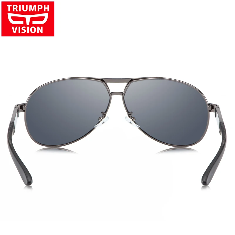 Солнцезащитные очки Triumph Vision большие поляризационные для мужчин в стиле пилота