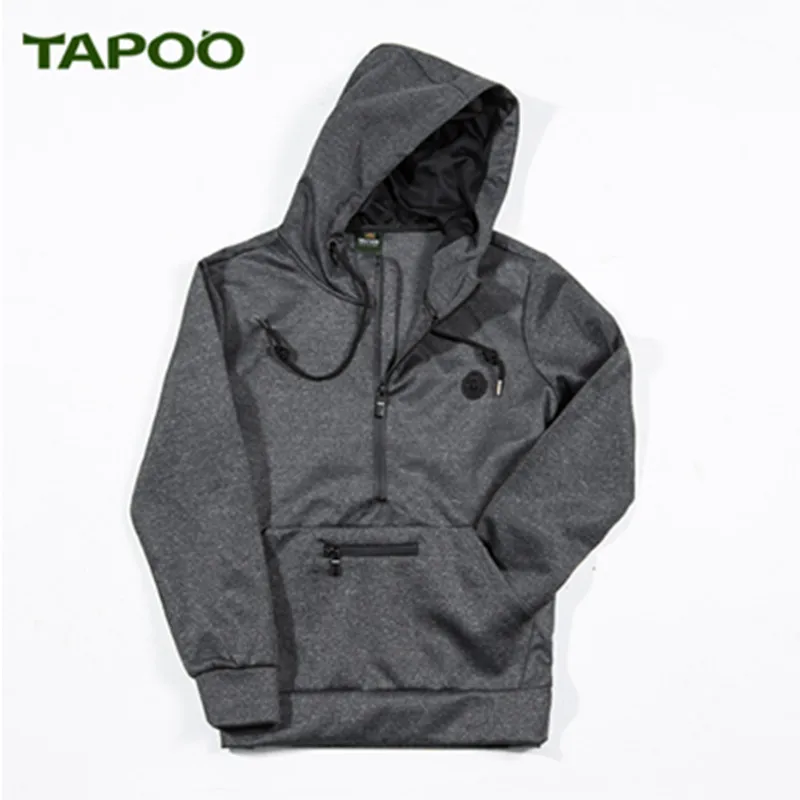 TAPOO мужские повседневные брендовые толстовки с капюшоном одежда шерстяная
