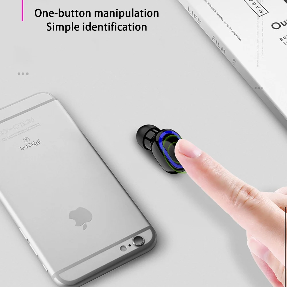 OTAO 5,0, Микро Мини Bluetooth гарнитура, спортивные одиночные беспроводные наушники, наушники-вкладыши, наушники-вкладыши, бизнес наушники для женщин, мужчин и детей