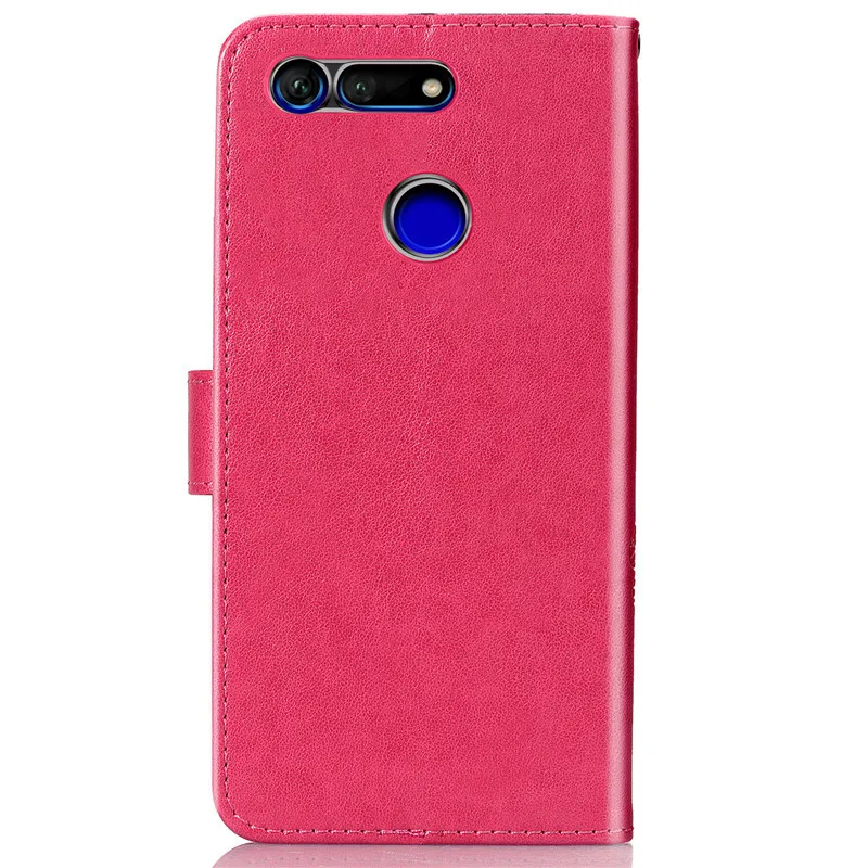 Для HUAWEI Honor View 20 тиснение травы кожаный бумажник Стенд чехол для V20 телефон сумка 6
