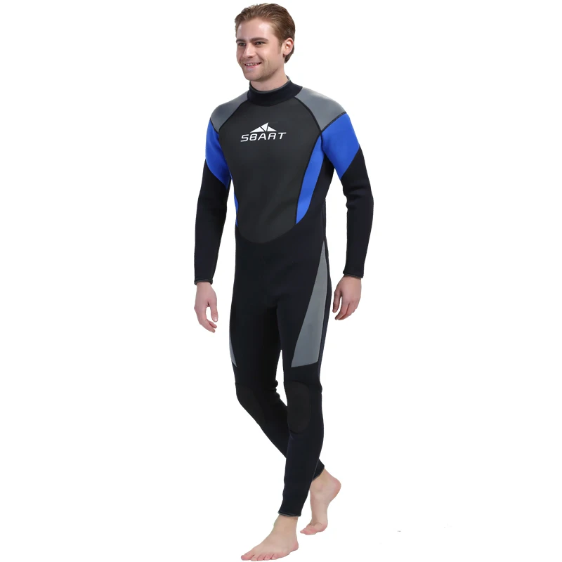 

SBART 3MM Neoprene Wetsuit Men Winter Keep Warm Swimming Surfing Long Sleeve Two-piece Thicker Scuba Diving Swimming Wet Suit