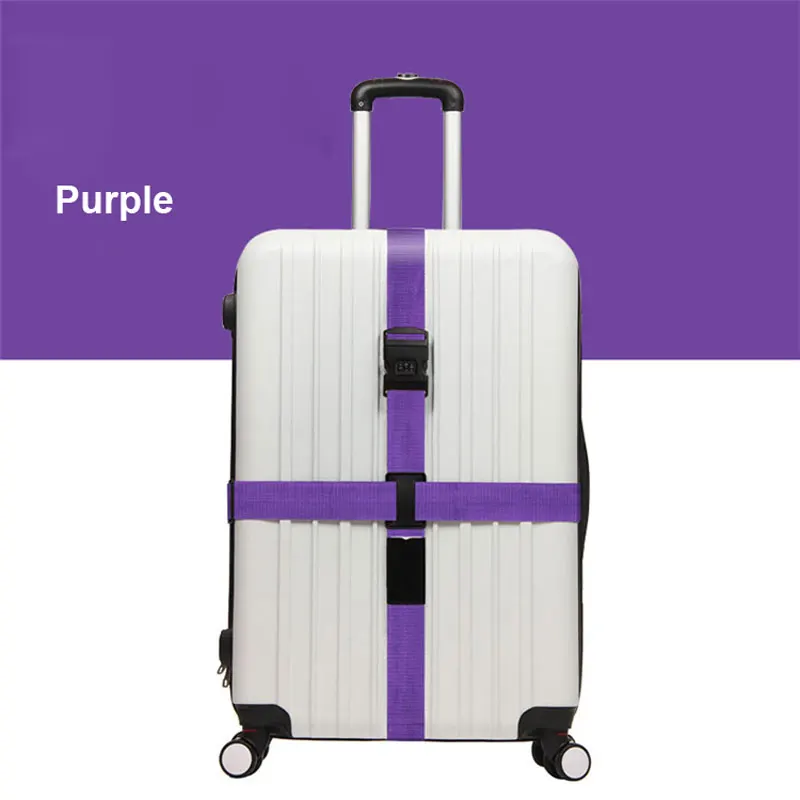 Purple OKOKC туристический практичный багажный ремень багажная сумка с регулируемым ремешком багажный чемодан дорожные аксессуары - Цвет: Purple