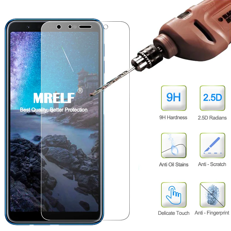 MRELF закаленное стекло для Samsung Galaxy A7 2018 Защита экрана телефона Защитное