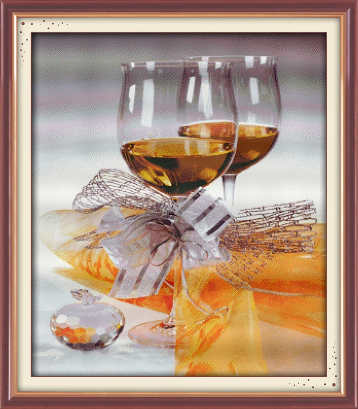 Sweetnessand поэтический Набор для вышивки крестиком 14ct 11ct pre print canvas Вышивка Сделай Сам