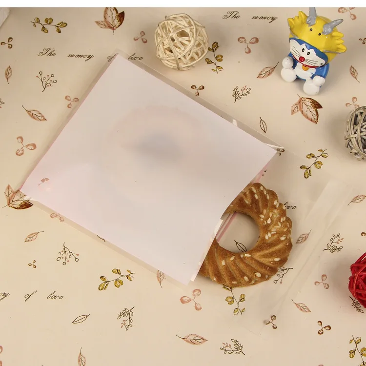 Пластиковые Печенье Хлеб розово красного цвета 100 шт. подарки самоклеящиеся