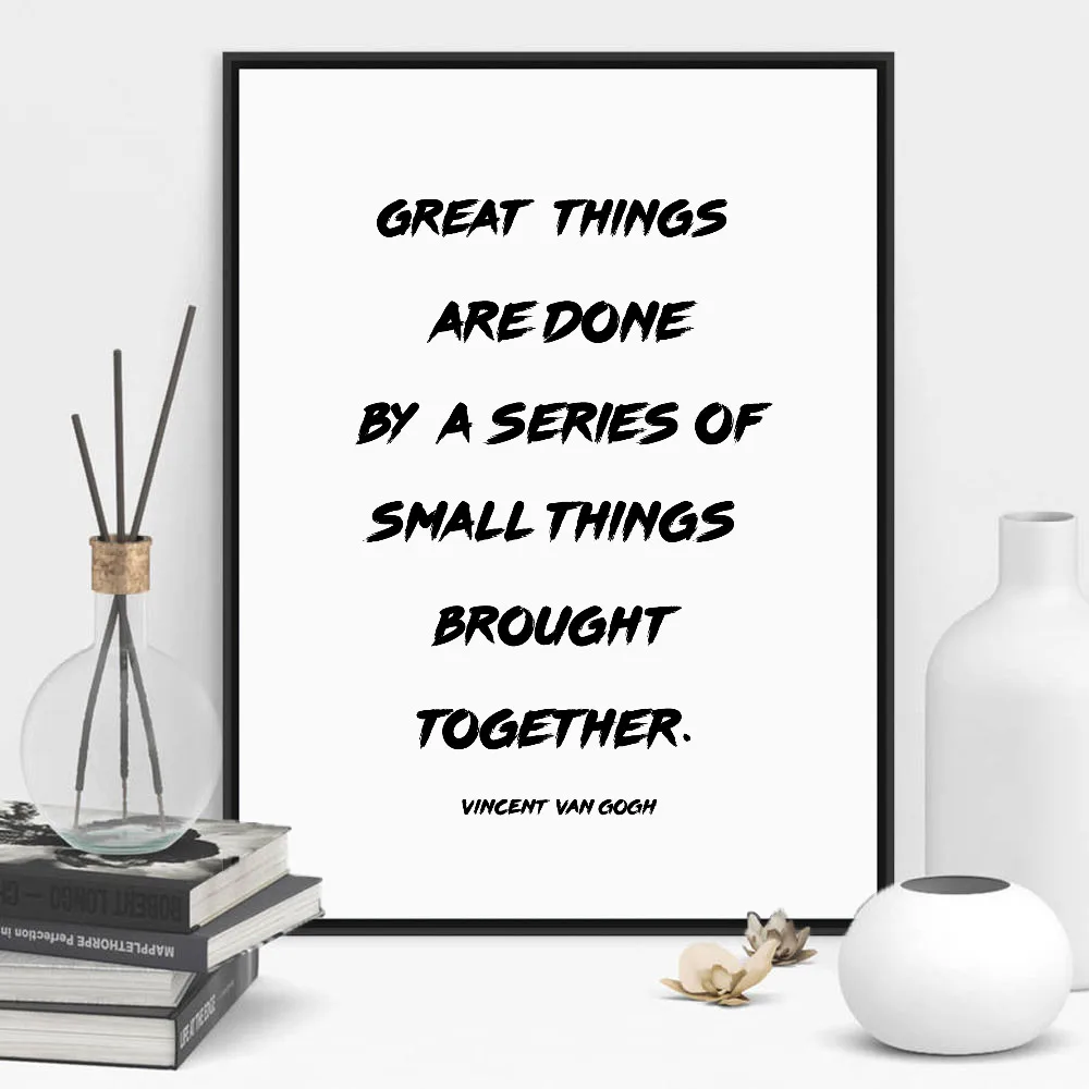 Плакаты и принты Ван Гога с цитатами настенная Картина на холсте импрессионизм