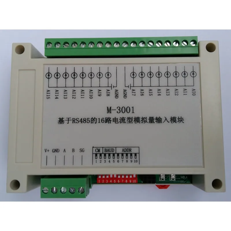 16 канальный аналоговый входной сигнал 485 сборщик сигналов Стандартный Modbus RTU
