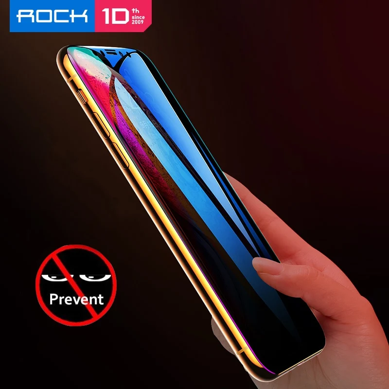 ROCK Защитная пленка для экрана iPhone X Xs Max защитная из закаленного стекла 7 8