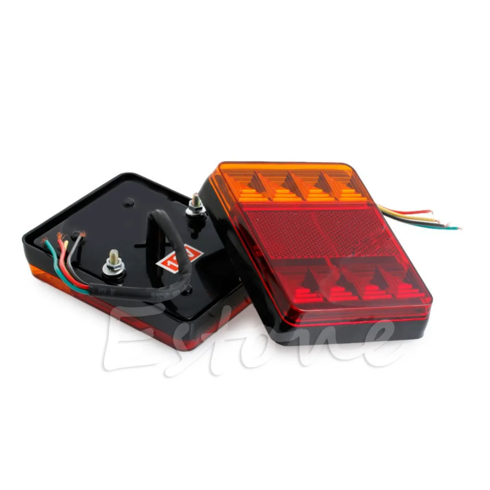 

1 Pair LED Waterproof Truck Trailer CARAVAN Stop Brake Tail Light Indicator Lamp