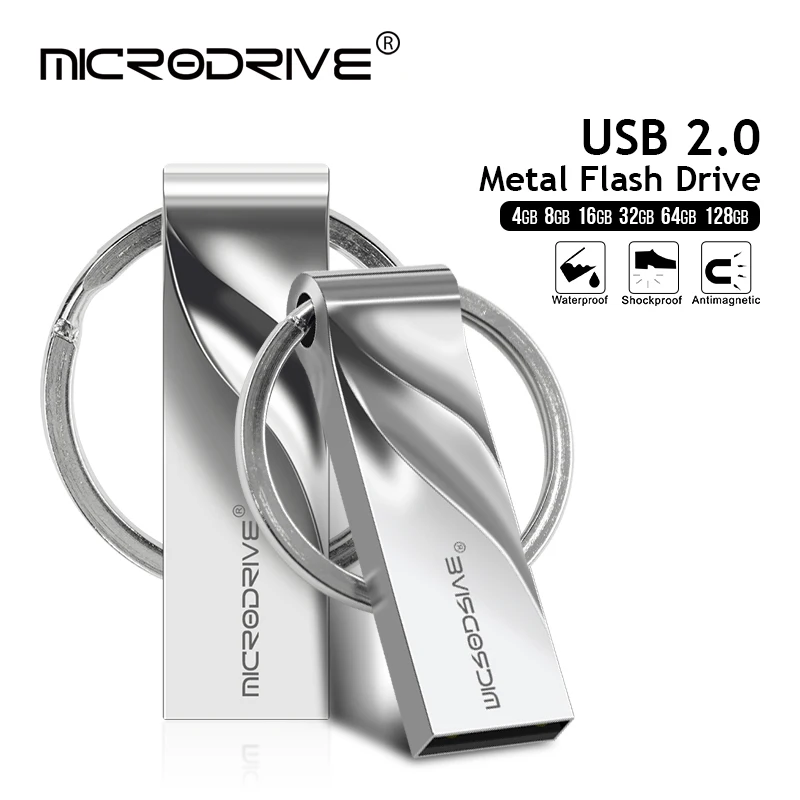 Ручка в деловом стиле 32 ГБ USB флэш-накопитель 128 Гб 64 Гб usb-накопитель USB флэш-накопитель 16 ГБ 8 ГБ 4 ГБ с кольцом для ключей