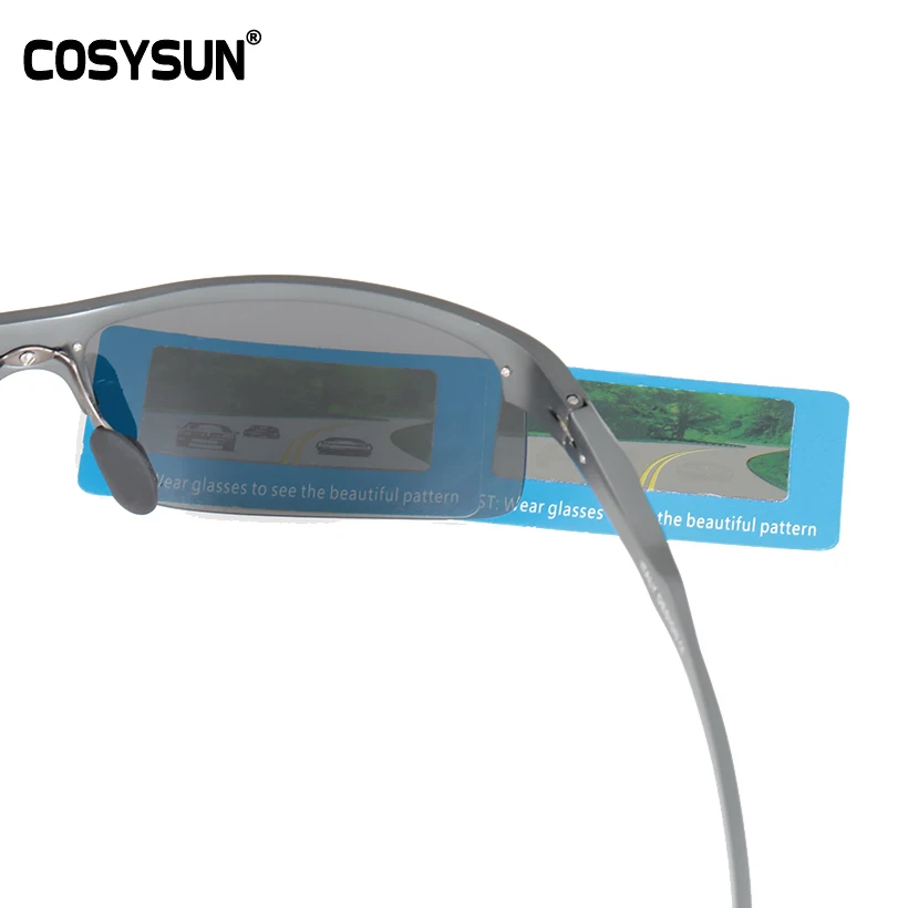 Мужские солнцезащитные очки COSYSUN брендовые дизайнерские поляризационные