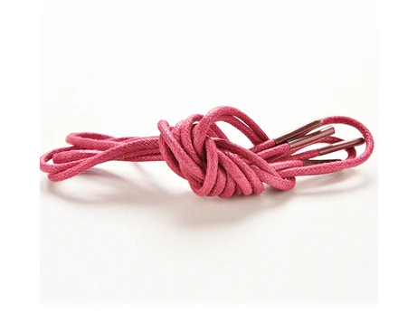 Wine Red 1 пара, 8 цветов, новые круглые Вощеные цветные шнурки для кожаной обуви, шнурки, Ботинки martin, спортивная обувь, веревки - Цвет: Wine Red