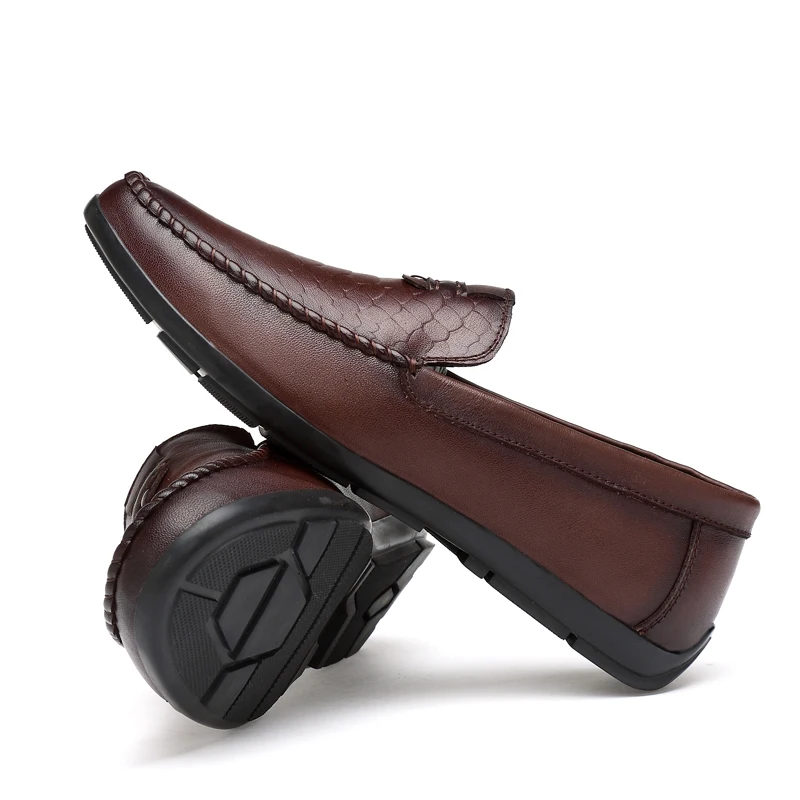 2017 mrhippies Spring Autumn Men Loafers Casual Shoes Genuine Leather Moccasins Driving Man Flats Plus size 36-47 #xj89182 | Обувь