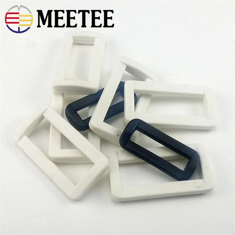 Meetee 5 шт. 12-50 мм квадратных металлических каблуках уплотнительное кольцо в виде буквы D пряжки сумка Регулируемая пряжка рюкзак «сделай сам» с ремешком обувь, одежда кожаные аксессуары