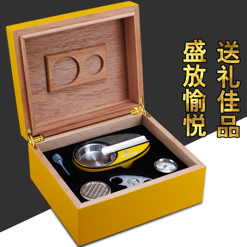 COHIBA роскошный высококачественный классический стиль желтый кедр деревянная
