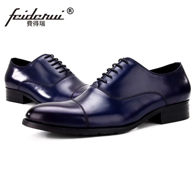 Мужские туфли оксфорды из натуральной кожи на плоской подошве|flats brand|flats designerflats