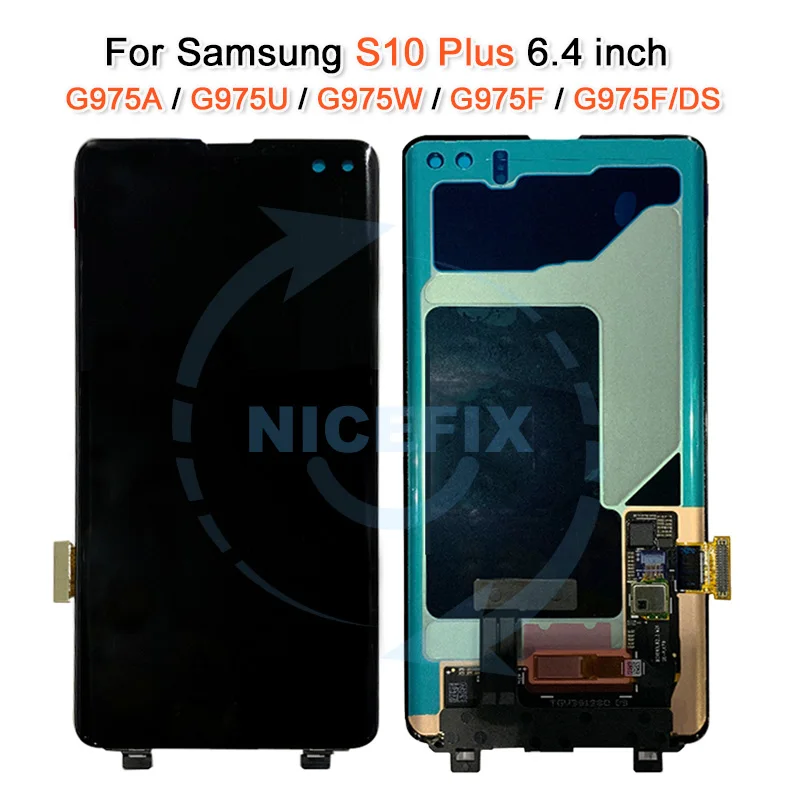 Для samsung Galaxy S10 SM-G973F lcd S10e G970F ЖК-дисплей сенсорный экран дигитайзер в сборе для samsung S10 Plus G975F lcd