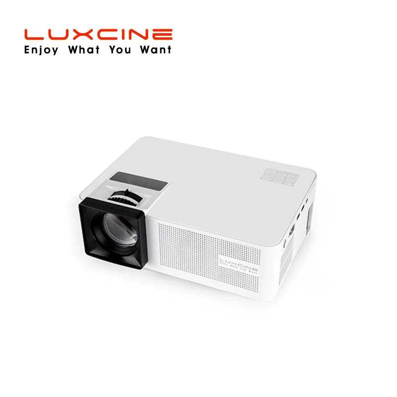 LUXCINE 2018 Новое поступление яркий умный WiFi светодиодный ЖК проектор для музыки