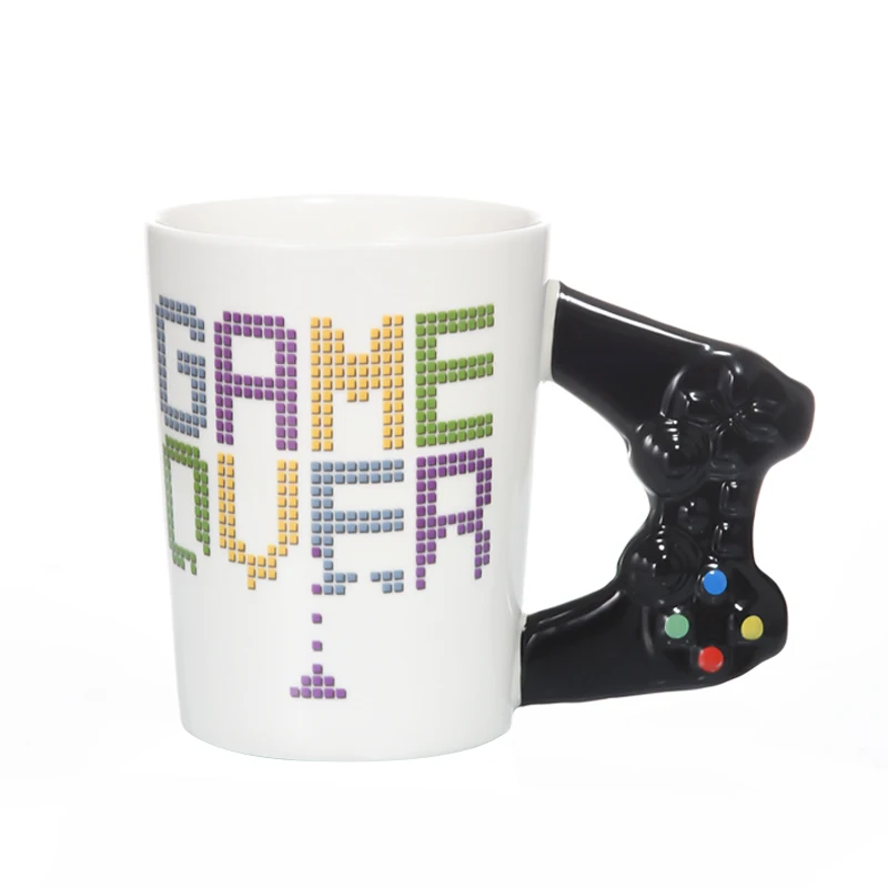 Кружка Game Over Coffee с 3d игровым контроллером кружка керамическая чашка кружки для