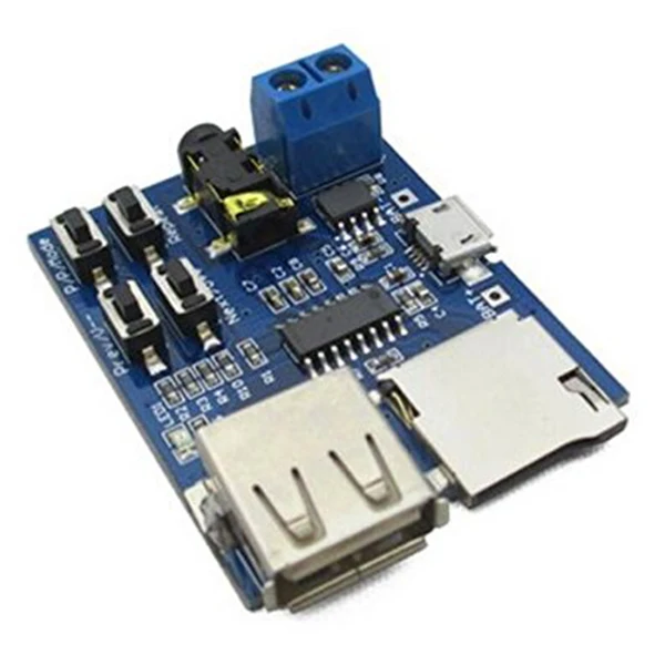 2 pcs lot with power amplifier TF card U disk MP3 decoder player module Mp3 decode board | Электроника