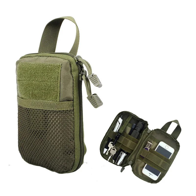 

1000D Military Nylon EDC Pouch Molle Mesh Tools Accessory Pouches Outdoor Hunting Waist Bags Multi-purpose Storage Pocket