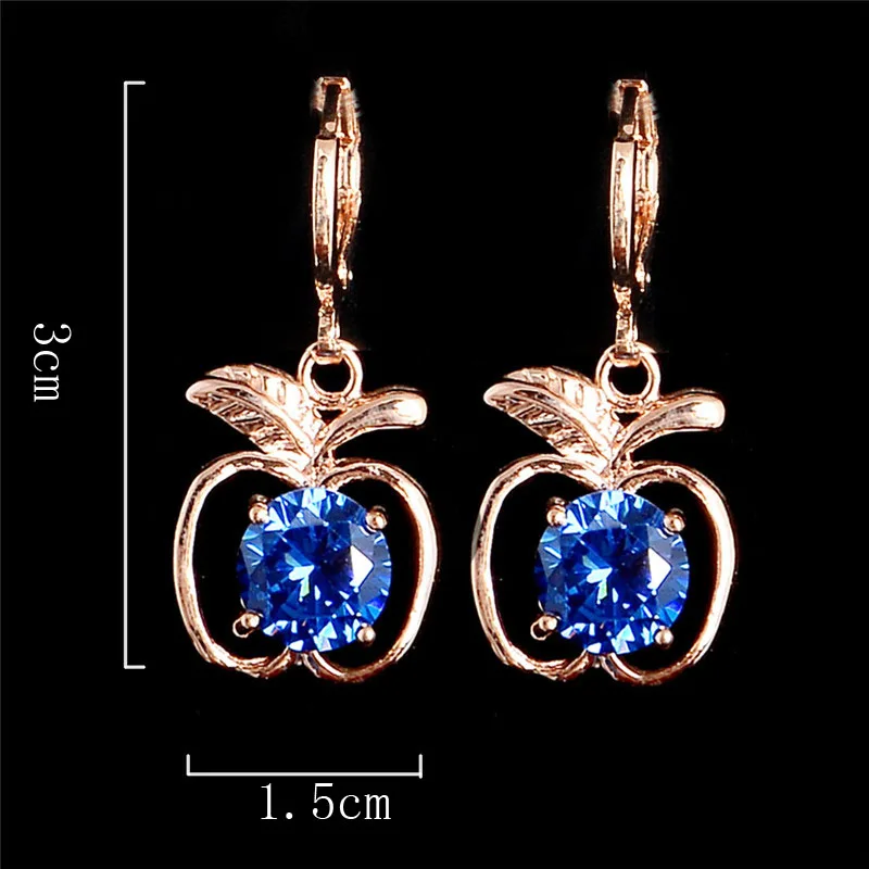 Фирменные женские модные ювелирные изделия topkeep для девочек в форме яблока