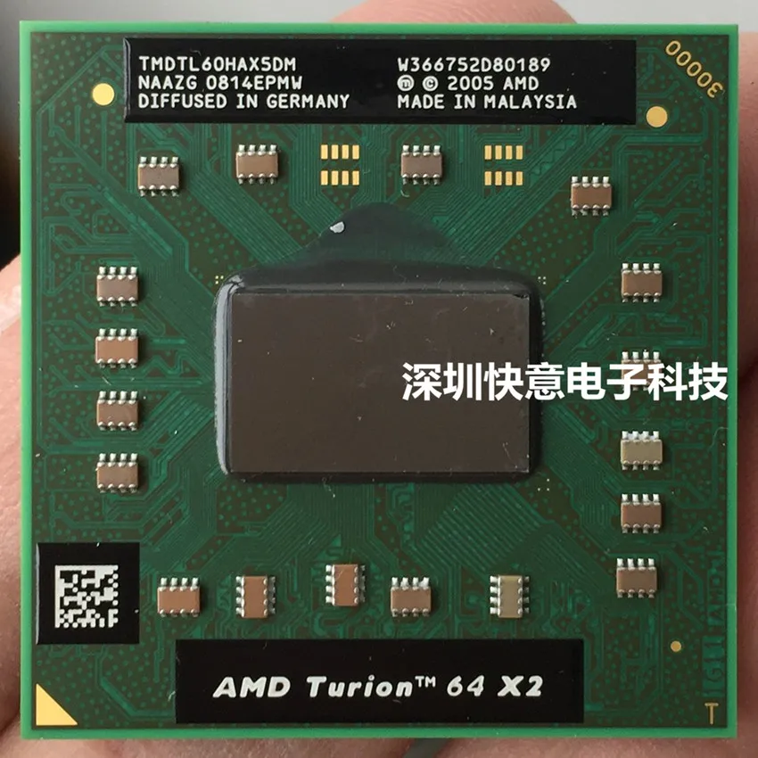 Оригинальный двухъядерный процессор AMD ЦП для ноутбука turicpu 1M Cache/2 0 ГГц/Socket