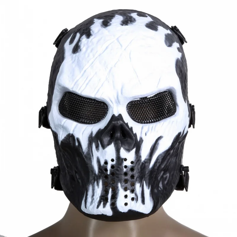 Тактическая Военная уличная M06 страйкбол Пейнтбол Череп Призрак защитная маска