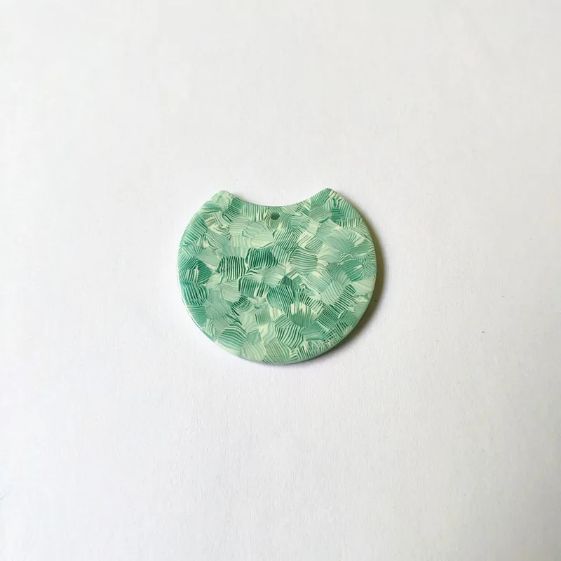mint green Новое поступление! 37x34 мм 50 шт круглая форма уксусная кислота Шарм для серьги-гвоздики, серьги аксессуары, детали для серег, ювелирные изделия DIY - Цвет: mint green