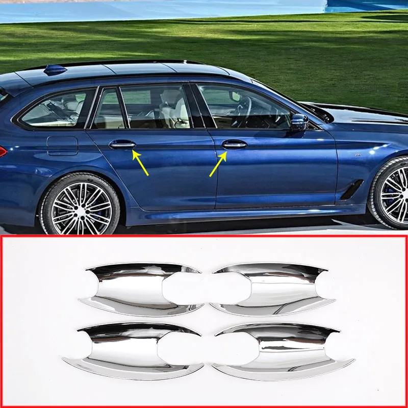 Для BMW новые 5 шт/упаковка серия G30 2017 2018 автомобиля ABS Пластик хром наружные двери