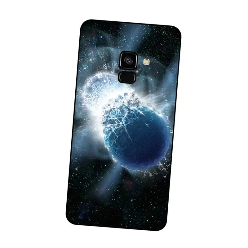 N401 Space Planet Stars Black Silicone Case Cover For Samsung Galaxy J2 J3 J4 J5 J6 J7 J8 Pro Plus Prime 2018 2017 |