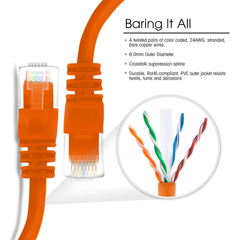 16pcs1ft 30 см желтый синий цвета Snagless RJ45 500 МГц CAT 6 компьютерный Ethernet Патч сеть Lan CAT6
