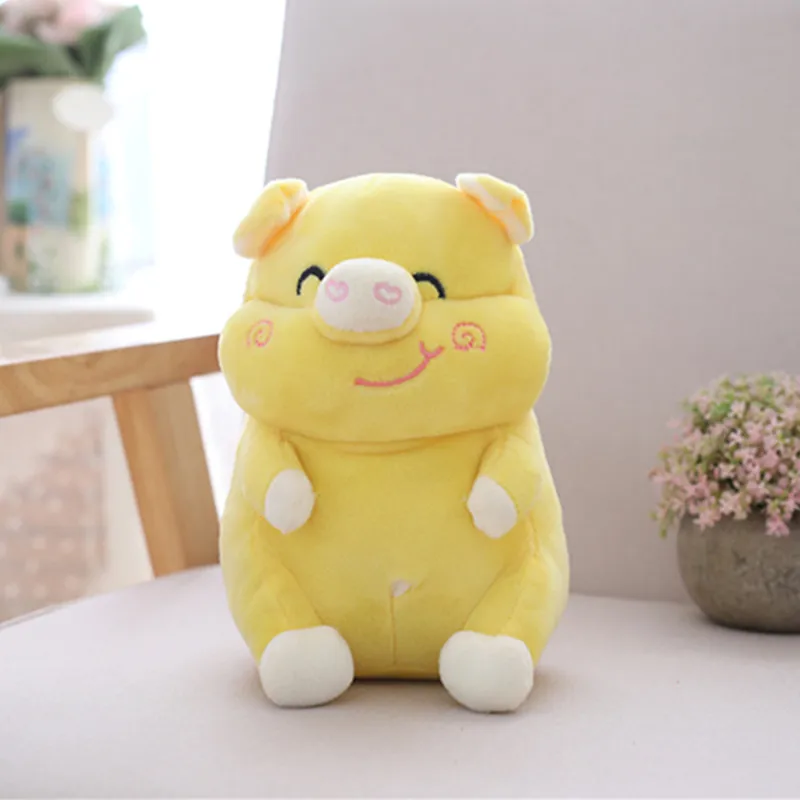 Цвет: желтый 16 см Kawaii мягкие животные Свинья Плюшевые игрушки для малышей, спальный мягкий пуховик из хлопка, лучший подарок для детей, девочек, Brinquedos - Цвет: Цвет: желтый