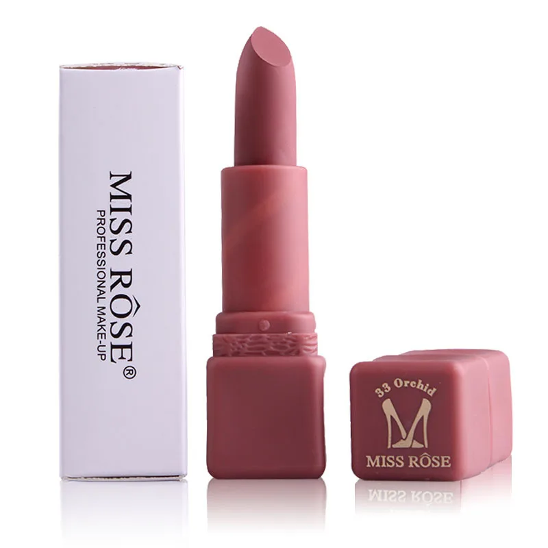 MISS ROSE 12 шт./компл. Сексуальная красная матовая помада Косметика для губ легкая в