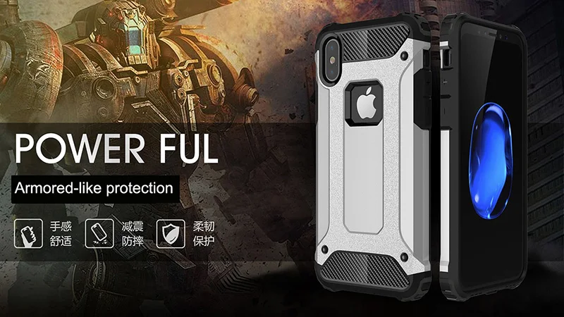 Роскошный противоударный чехол для iPhone XS Max XR X 8 7 6 5 s 5S 6s plus 6plus 7plus 8plus бронированный чехол для задней панели сотового телефона корпус бампер