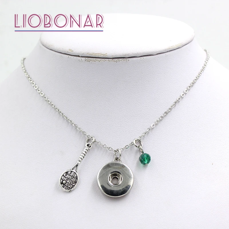 1 шт. спортивное теннисное ожерелье с ракеткой подарок 12 камней подвеска в виде